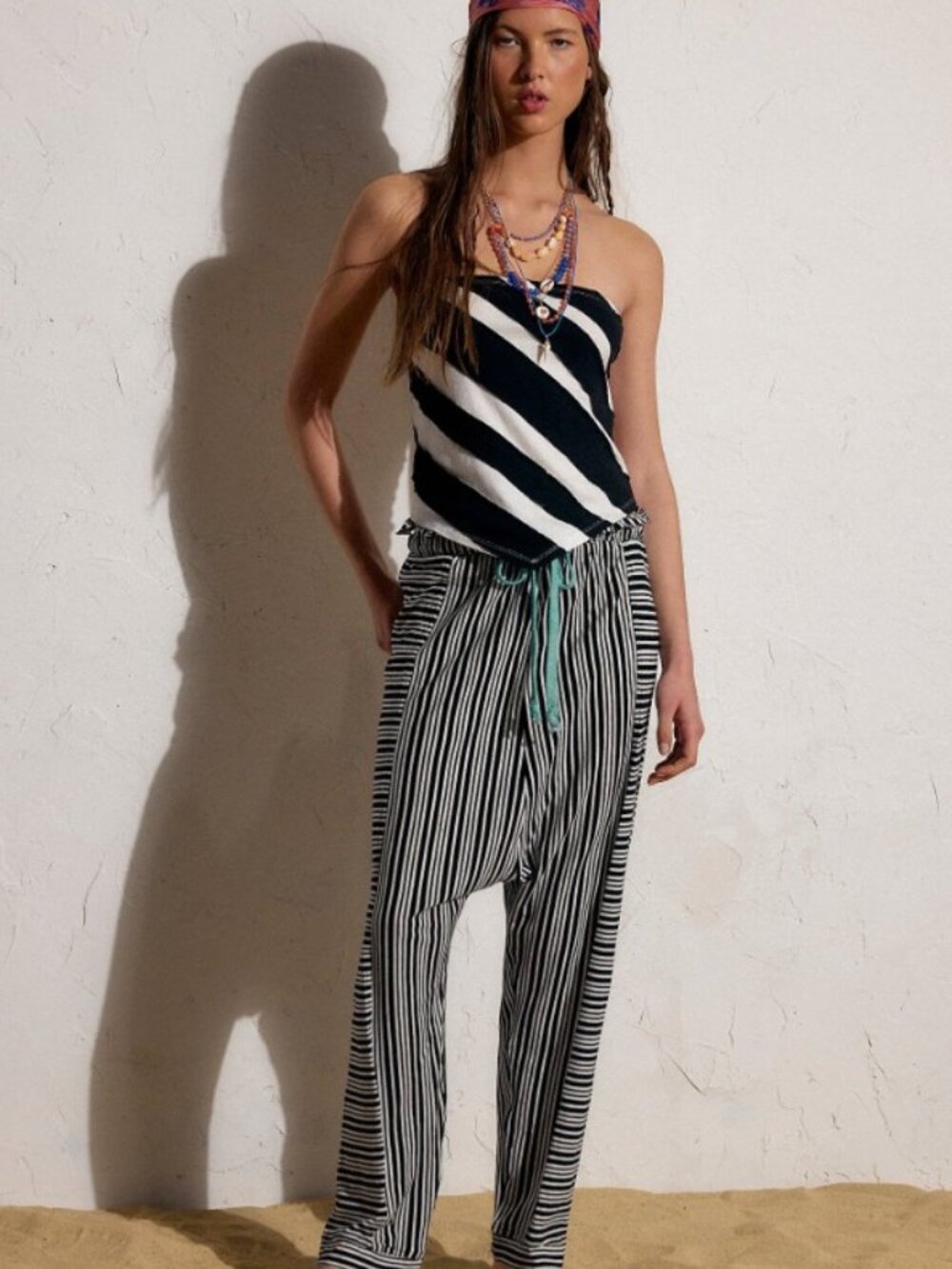 Free People free est collection "Holten Cotton-Jersey Harem Pants", S, M, NWT